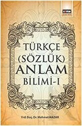 Türkçe Sözcük Anlam Bilimi - 1 - Eğitim Yayınevi - Ders Kitapları