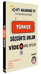 Tasarı Eğitim Yayınları Türkçe Sözcükte Anlam Video Ders Notları - Tasarı Eğitim Yayınları