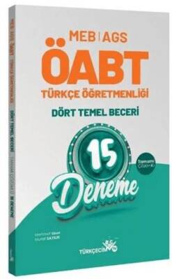 Türkçecim TV Yayınları ÖABT MEB-AGS Türkçe Öğretmenliği Dört Temel Beceri 15 Deneme Çözümlü - 1