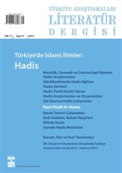 Türkiye Araştırmaları Literatür Dergisi Cilt 11 Sayı: 21 - Bilim ve Sanat Vakfı