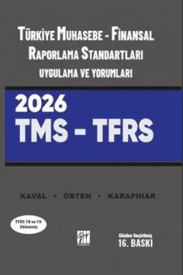 Türkiye Muhasebe - Finansal Raporlama Standartları Uygulama ve Yorumları TMS - TFRS 2026 - 1
