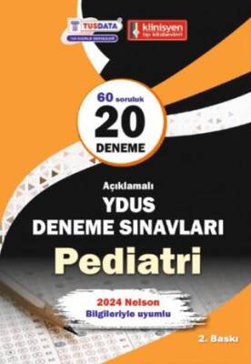 TUSDATA YDUS Açıklamalı Pediatri 20 Deneme Kitabı - 1