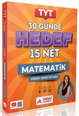 TYT 30 Günde Hedef 15 Net Matematik Video Ders Kitabı - 1