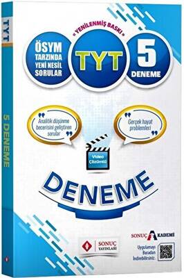 Sonuç Yayınları TYT 5 Li Deneme - 1