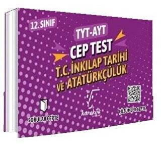 Karekök Yayıncılık TYT AYT Cep Test 12. Sınıf T.C. İnkılap Tarihi ve Atatürkçülük - 1
