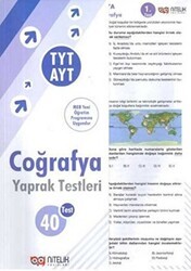 TYT AYT Coğrafya Yaprak Testleri - Nitelik Yayınları