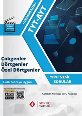 Sonuç Yayınları TYT-AYT Çokgenler Dörtgenler Özel Dörtgenler - 1
