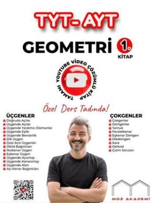 TYT AYT Geometri 1. Kitap Tamamı Çözümlü Soru Bankası - 1