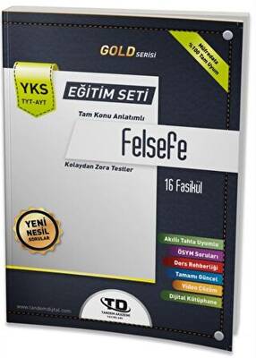 Tandem Yayınları TYT - AYT Gold Serisi Felsefe 16 Fasikül Eğitim Seti - 1