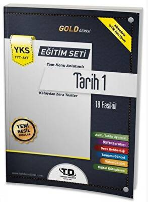 Tandem Yayınları TYT - AYT Gold Serisi Tarih 1 18 Fasikül Eğitim Seti - 1