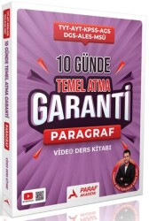 TYT AYT KPSS AGS DGS ALES MSÜ 10 Günde Temel Atma Garanti Paragraf Video Ders Kitabı - Paraf Akademi