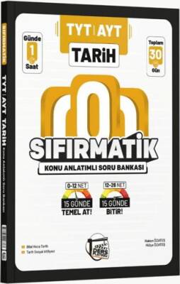TYT AYT Tarih Sıfırmatik Konu Anlatımlı Soru Bankası - 1