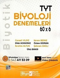 TYT Biyoloji Biyotik 60 x 6 Denemeleri - Biyotik Yayınları