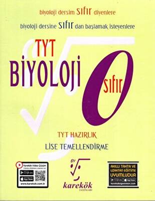 Karekök Yayıncılık TYT Biyoloji Sıfıra - 1