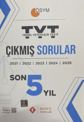 TYT Çıkmış Sorular Son Beş Yıl 2025 - 1