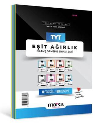 Marka Yayınları 2025 TYT Eşit Ağırlık Branş Deneme Sınavı Seti 8 Fasikül 68 Deneme - 1