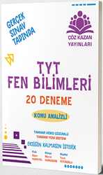 Çöz Kazan Yayınları TYT Fen Bilimleri 20 Analizli Deneme - Çöz Kazan Yayınları