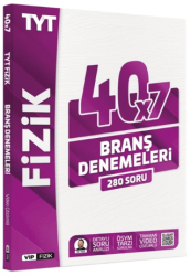 TYT Fizik Tamamı Video Çözümlü 40x7 Branş Denemeleri - VİP Fizik Yayınları