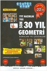 Akıllı Adam Yayınları TYT Hazırlık Son 30 Yıl Çıkmış Geometri Soruları ve Çözümleri - Akıllı Adam Yayınları