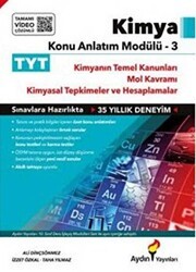 Aydın Yayınları TYT Kimya Konu Anlatım Modülü - 3 Kimyanın Temel Yasaları-Mol-Kimyasal Hesaplamalar - Aydın Yayınları