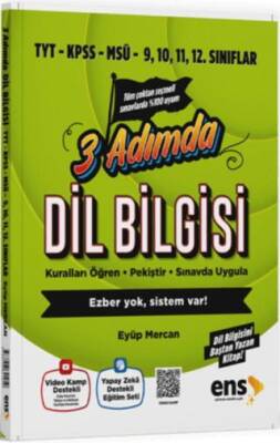 TYT KPSS MSÜ Dil Bilgisi 3 Adımda Video Destekli Soru Bankası - 1