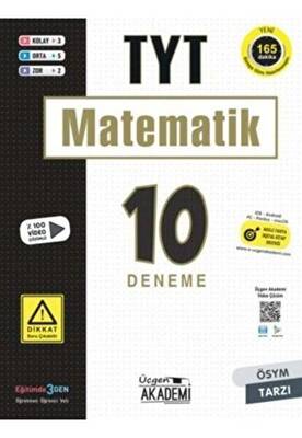 Üçgen Yayıncılık TYT Matematik 10 lu Deneme Sınavı - 1