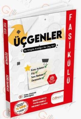 Günay Yayınları TYT- AYT Matematik Üçgenler Fasikülü Soru Bankası - 1