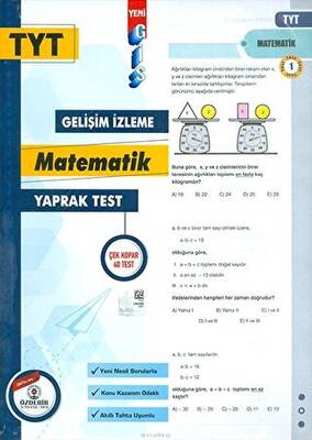 TYT Matematik Yaprak Test - 1