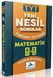 TYT Matematik Yeni Nesil Sorular Tamamı Çözümlü 6+2 Fasikül Deneme - Paraf Yayınları