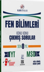TYT MSÜ Fen Bilimleri Konu Konu Çıkmış Sorular Son 8 Yıl - Alan Yayınları
