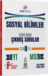 TYT MSÜ Sosyal Bilimler Konu Konu Çıkmış Sorular Son 8 Yıl - Alan Yayınları