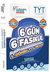 Kurumsal Deneme Yayınları TYT Sayısal 6 Gün 6 Fasikül Yarıyıl Genel Tekrar Kamp Kitabı - Kurumsal Deneme Yayınları