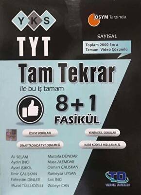 Tandem Yayınları TYT Sayısal Tam Tekrar 8+1 Fasikül - 1
