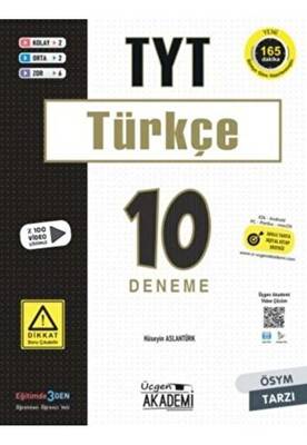 Üçgen Yayıncılık TYT Türkçe 10 lu Deneme Sınavı - 1