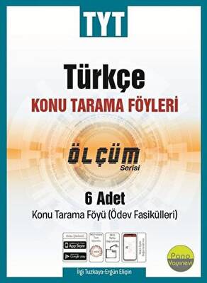 TYT Türkçe Konu Tarama Föyleri Ölçüm Serisi 6 Fasikül