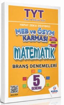 TYT Yapay Zeka Destekli MEB ve ÖSYM Karması Matematik 5’li Branş Denemeleri - 1