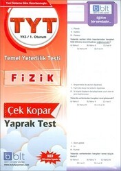 TYT - YKS 1. Oturum Fizik Çek Kopar Yaprak Test - Bulut Eğitim ve Kültür Yayınları