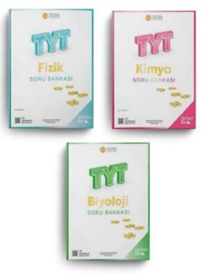 Üç Dört Beş TYT Fizik Kimya Biyoloji Soru Bankası Seti - 1