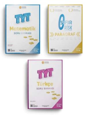 Üç Dört Beş TYT Matematik Türkçe Paragraf Soru Bankası Seti - 1