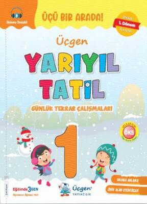 Üçgen Yayıncılık 1.Sınıf Yarıyıl Tatil Günlük Tekrar Çalışmaları - 1