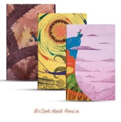 Üçlü Çizgisiz Defter Seti Bir Çiçek: Küçük Prens`in - Vak Vak Yayınları