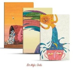 Üçlü Çizgisiz Defter Seti Bir Kafa: Dolu - Vak Vak Yayınları