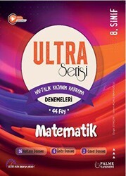 Ultra Serisi 8. Sınıf Matematik Deneme Kitabı 44 Föy - Palme Yayınları