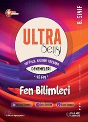 Ultra Serisi 8. Sınıf Fen Bilimleri Deneme Kitabı 45 Föy - Palme Yayınları