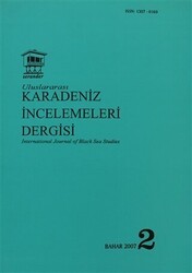 Uluslararası Karadeniz İncelemeleri Dergisi - İnternational Journal Of Black Sea Studies Sayı: 2 - Serander Yayınları