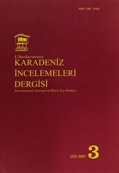 Uluslararası Karadeniz İncelemeleri Dergisi - İnternational Journal Of Black Sea Studies Sayı: 3 - Serander Yayınları