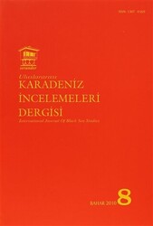 Uluslararası Karadeniz İncelemeleri Dergisi - İnternational Journal Of Black Sea Studies Sayı: 8 - Serander Yayınları