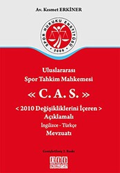 Uluslararası Spor Tahkim Mahkemesi C.A.S. - On İki Levha Yayınları