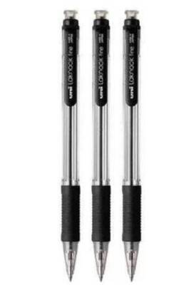 Uni Laknock Fine 0.7 Mekanik Tükenmez Kalem 3Lü Siyah Sn-100 07-3P Siyah - 1