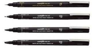 Uni Pin Fine Line Kaligrafi Seti 4Lü Pın-200-4P - 1